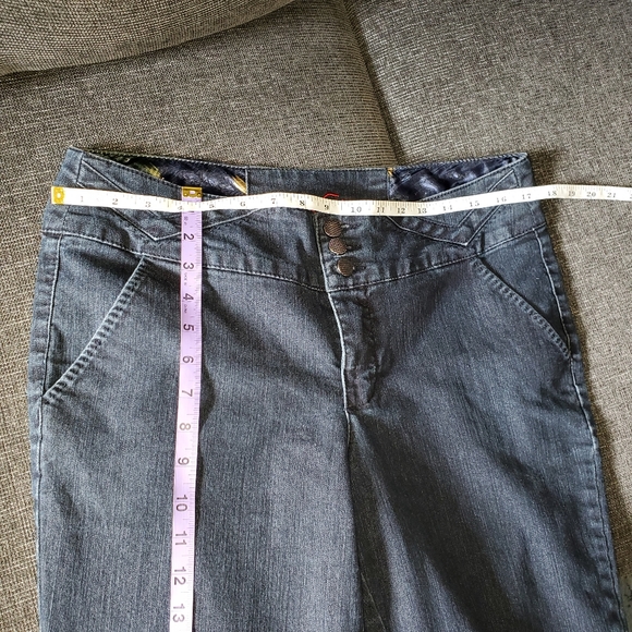 ONE5ONE size 12 dark blue wash High Rise Trouser - Picture 7 of 10